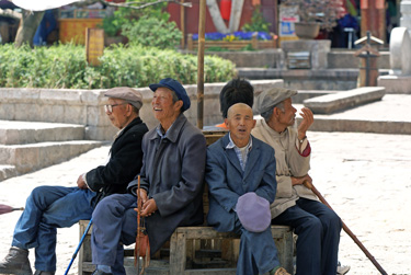Elderly Naxi people