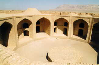 The caravanserai from above