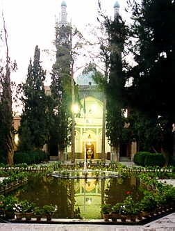Mausoleum and pool