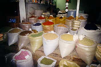 Spices at the bazaar