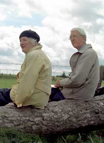 Elderly Dyke walkers