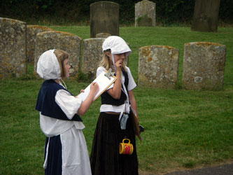 Children in historical costumes