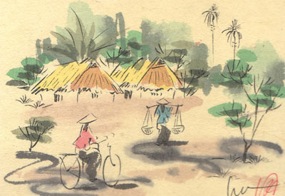 Bicycling in the Mekong Delta